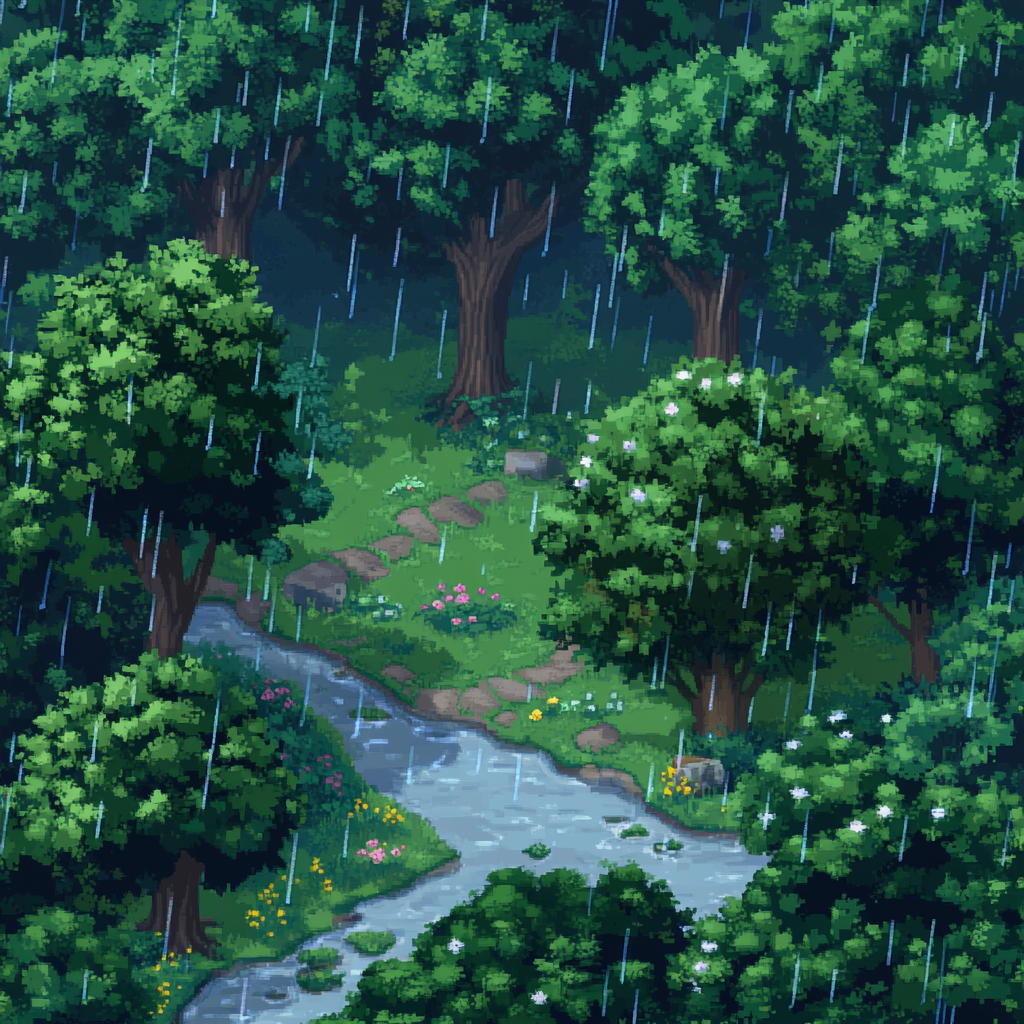 Interactive gameplay in green rain stardew valley